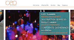 Desktop Screenshot of ceo-events.com